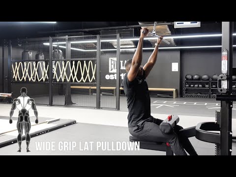 How to Do a Wide Grip Lat Pulldown | Exercise Tutorial