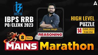IBPS RRB PO & Clerk 2023 | Mains Marathon | Reasoning High Level Puzzle | By Saurav Singh