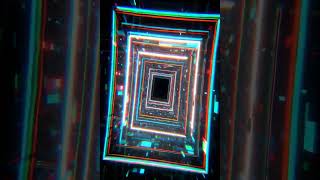 Multidimensional Psychedelic Trip VJ Loop Neon Tunnel Background