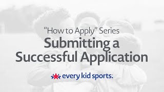 How to apply for the Every Kid Sports Pass  |  Every Kid Sports
