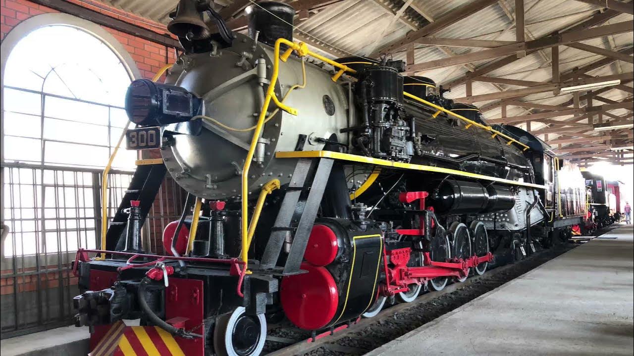 Locomotivas a vapor Donna Teresa Cristina Railway em Tubarac, Brasil