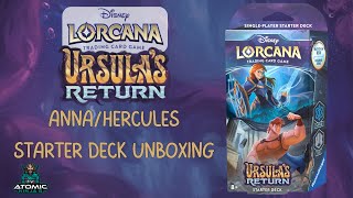 Anna & Hercules Starter Deck Unboxing  Ursula's Return  Disney Lorcana