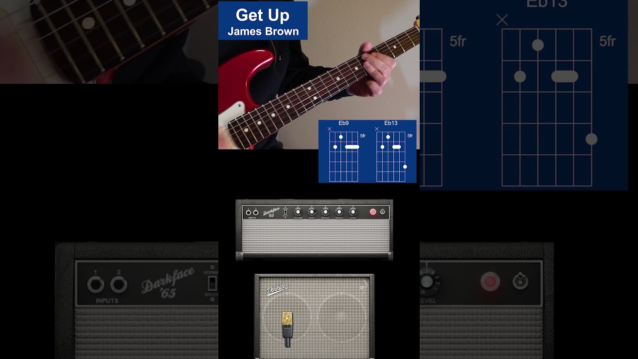 Get Up... by James Brown - Funk Guitar Chords for the Intro 
