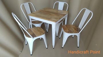 Tolix Restaurant Dining Chair and Table set