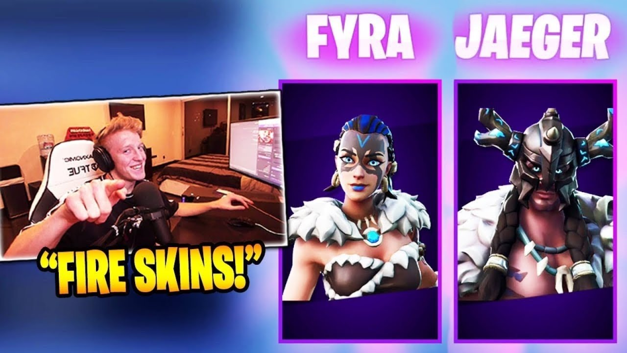 STREAMERS REACT TO *NEW* FYRA AND JAEGER SKINS! (Fortnite Stream Highlights)