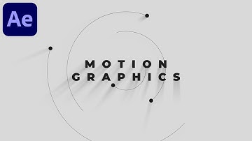 Minimal Circle Motion Graphics Text Animation in After Effects - After Effects Tutorial