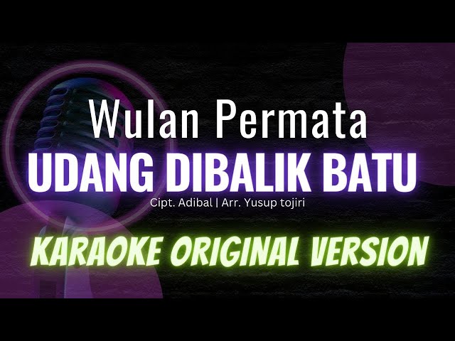 Karaoke Original Version -  Udang Dibalik Batu  | Wulan Permata class=