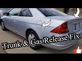 01-05 Honda Civic Trunk/Gas Lid Release Cable Replacement