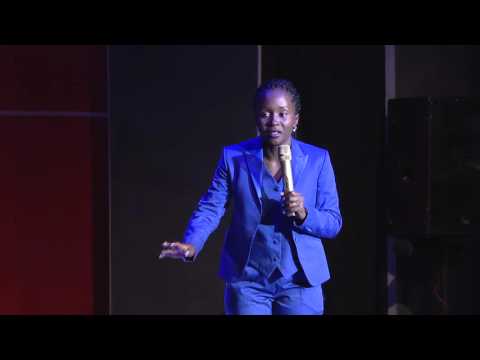Kansiime's landlord in the audience. Kansiime Anne. African comedy