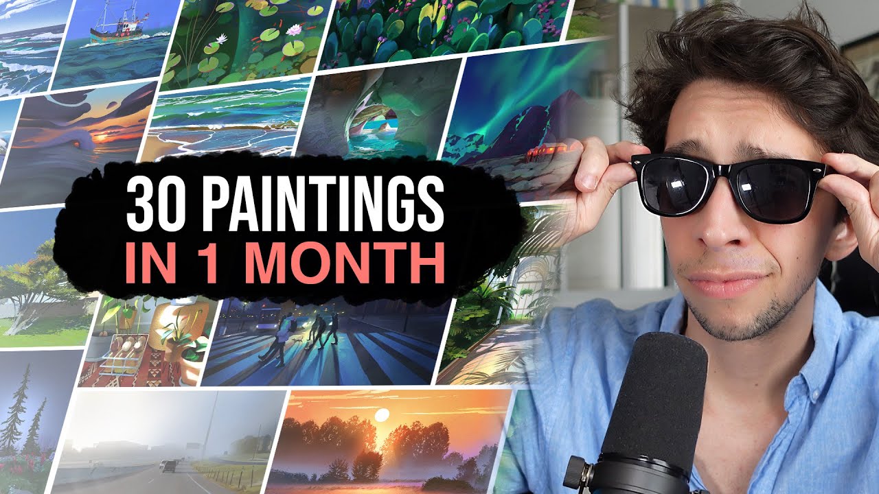 I Made 1 Painting Every Day For 30 Days And This Is What Happened - YouTube
