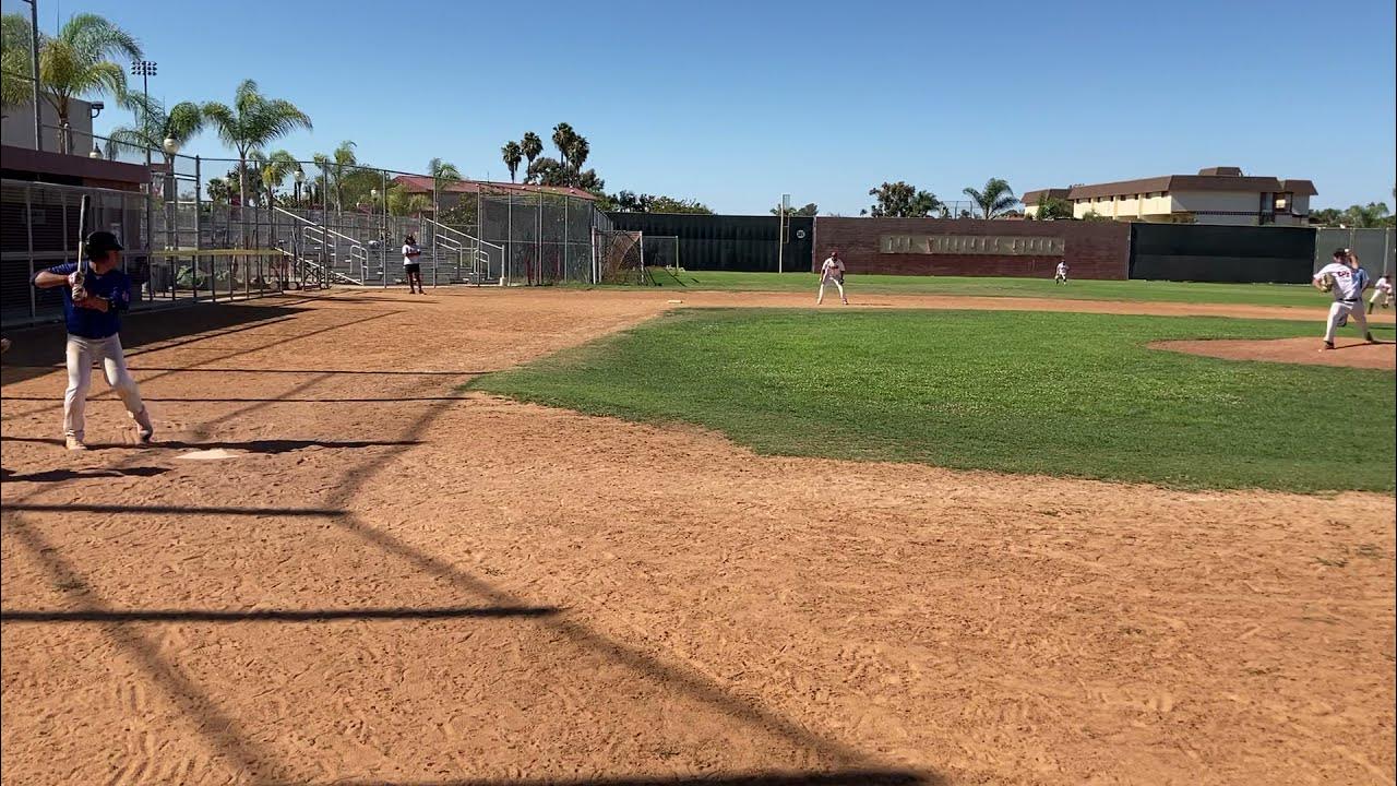 SDABL San Diego Adult Baseball League: Boneheads Justin K triples. 2021