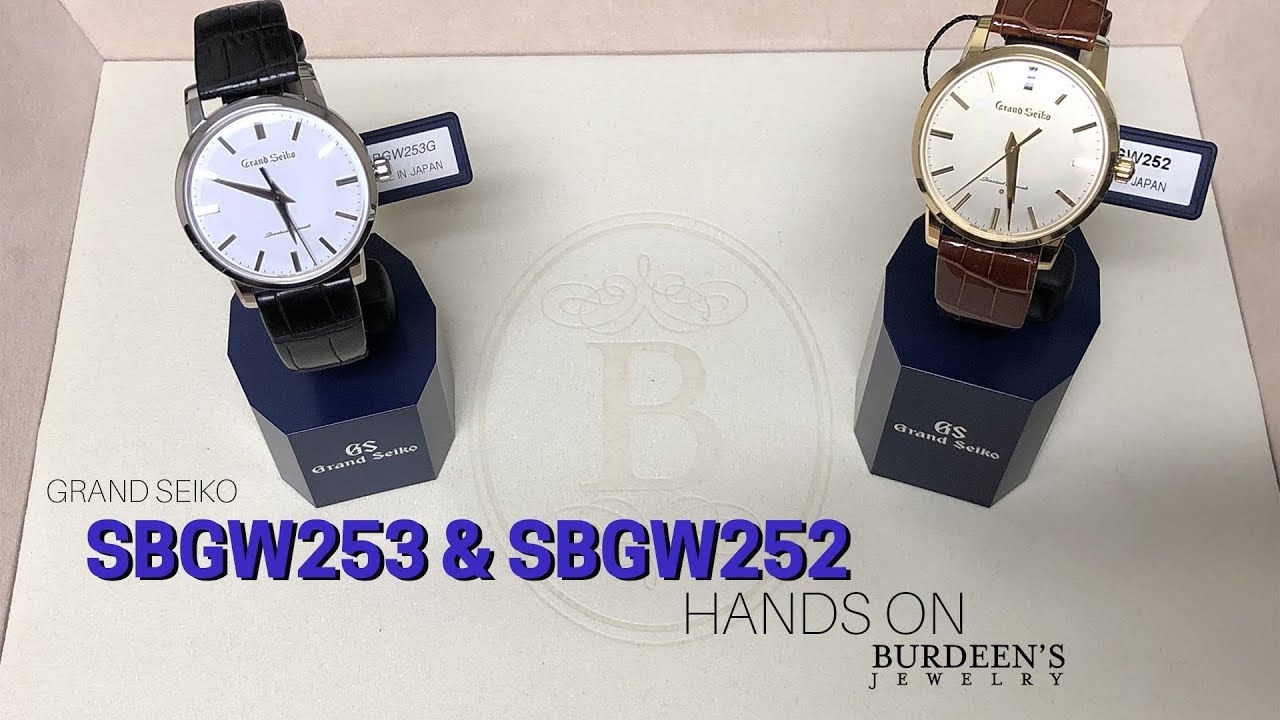 Hands On with the Grand Seiko SBGW252 & SBGW253 - YouTube
