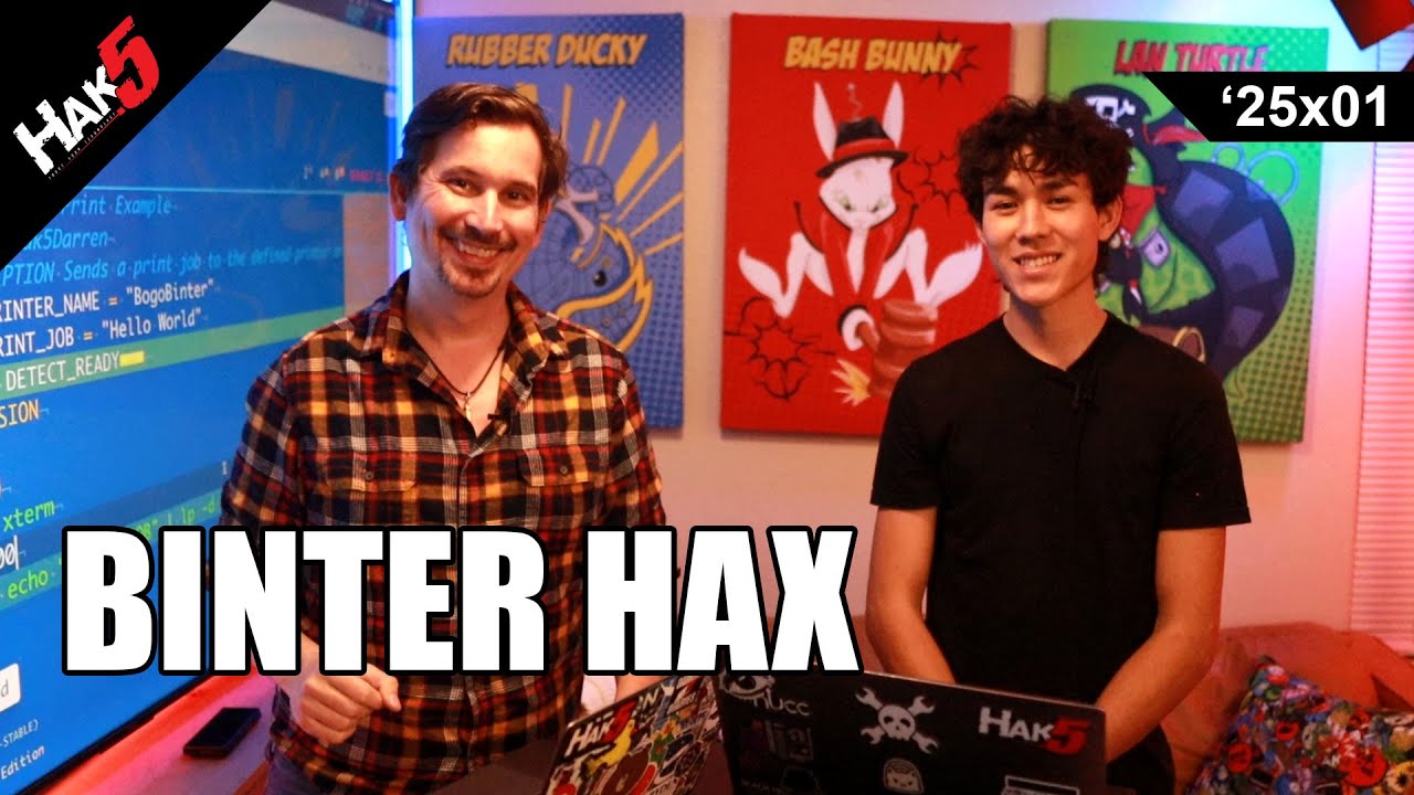 Printer Hax & Wildcard Tunneling - Hak5 '25x01 - YouTube