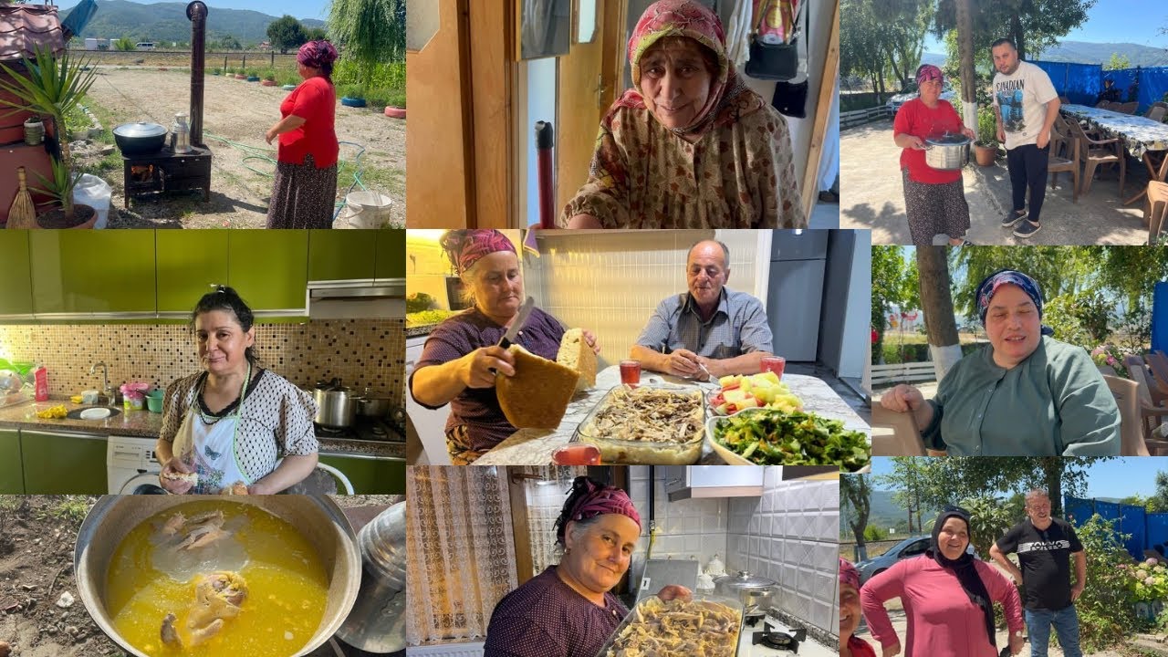 ODUN SOBADA KÖY TAVUĞU????ZONGULDAK YEMEKLERİ????KOMŞUYA GETİRDİK #köy #yemektarifleri