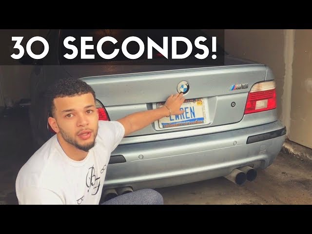 HOW TO Remove and Replace BMW Emblem In Under 30 Seconds! (Hood and Trunk)  