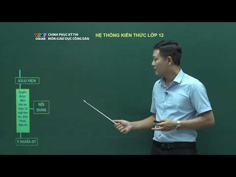 Giáo dục công dân | Số 4: Hệ thống kiến thức lớp 12 | Chinh phục kỳ thi 2018 | VTV7