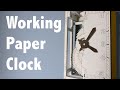 Making a Fully Mechanical Clock Out of PAPER