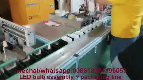 LED assembly machine + aging line + packaging machine (cartoning machine)