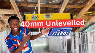 Levelling one of the worst ceilings I have ever seen! Profile