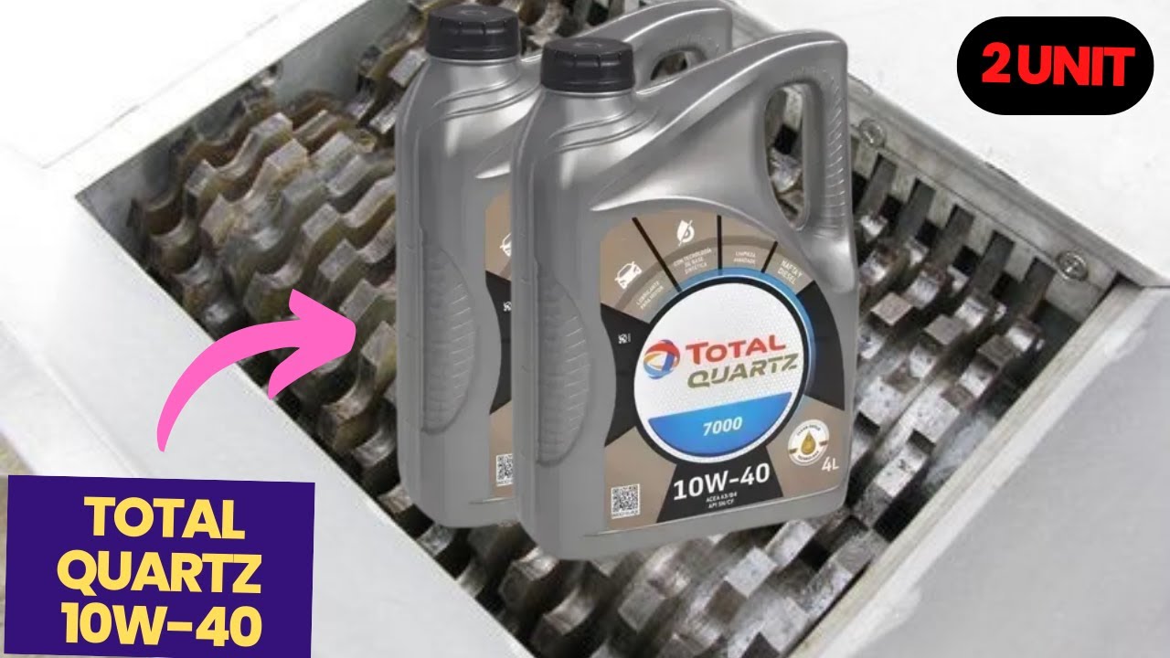 Total Quartz Energy 7000 10W-40 vs Fast Shredder Machine