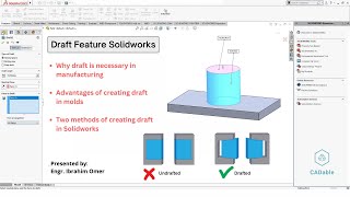 Draft Feature Solidworks | Why draft is necessary in manufacturing |  Advantages of draft in molds