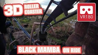 Roller Coaster VR180 3D Experience - Black Mamba | VR POV @ Phantasialand Achterbahn Montaña Rusa