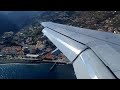 Professional landing at DANGEROUS MADEIRA Airport - APPLAUDING PASSENGERS!!!