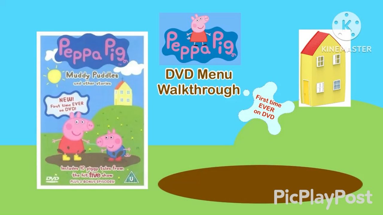 Peppa Pig: Muddy Puddles (2004) UK DVD Menu Walkthrough - YouTube