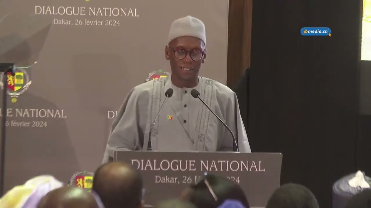 Dialogue national : Prise de parole de Serigne Cheikh Tidiane Sy