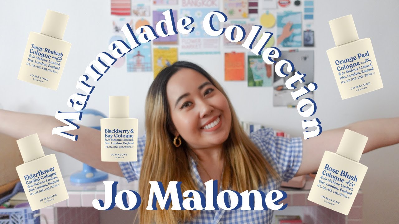 Jo Malone Marmalade Collection l Elderflower Cordial, Tangy Rhubarb, Orange Peel, Rose Blush