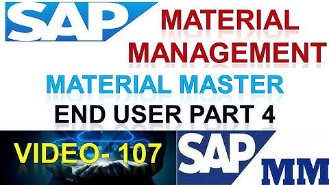 How to Configure End User in Material Management | Material Master in Sap | mm | DK TECHNOLOGIES