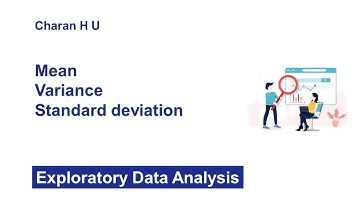 Mean, Variance, and Standard deviation | Exploratory Data Analysis
