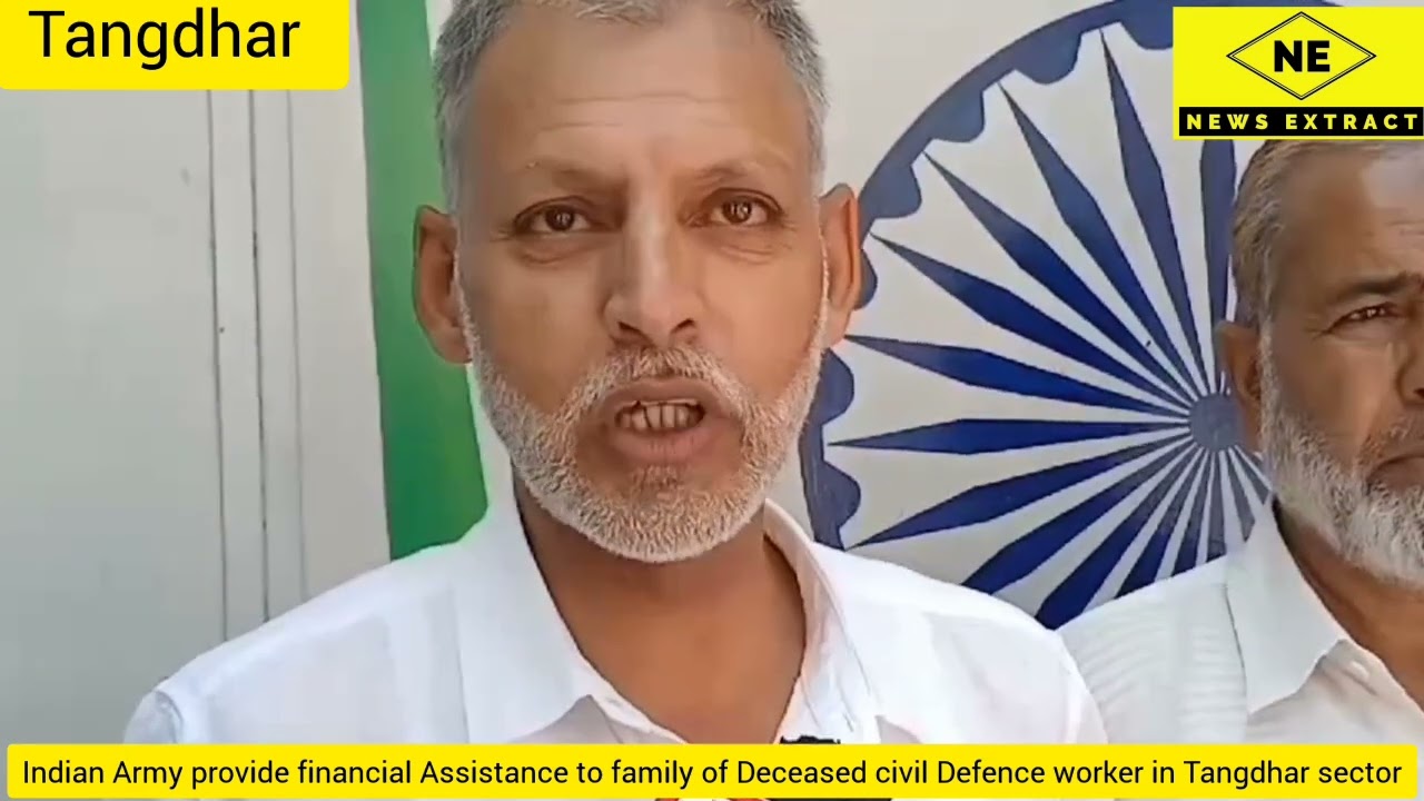 Army provide financial Assistance to family of Deceased civil Defence worker in Tangdhar sector