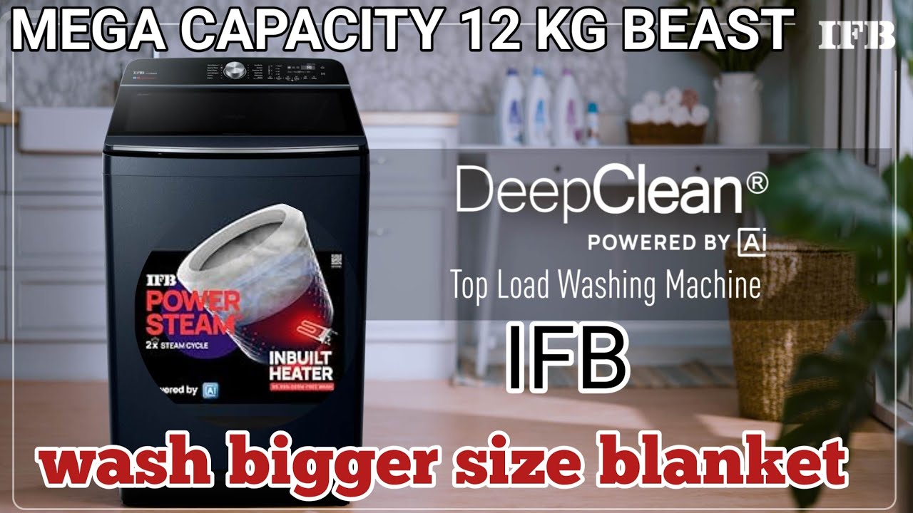 IFB 12kg AI-Powered Top Load Demo: PowerSteam & DeepClean Explained!