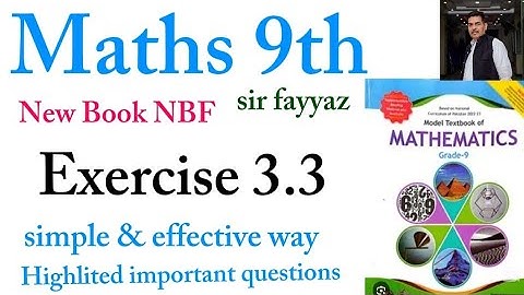 Maths class 9th | chapter 3 | Exercise 3.3 | new book | sets and relations | simple way |NBF |ex 3.3