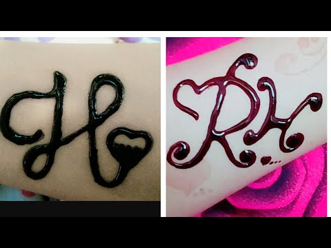 H name tattoo design  The Unique Tattoo   YouTube