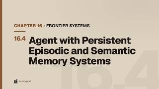 16.4 Agent with Persistent Episodic and Semantic Memory Systems | Frontier Systems