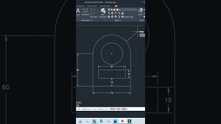 Dimensioning a circle in AutoCAD #autocad #shorts