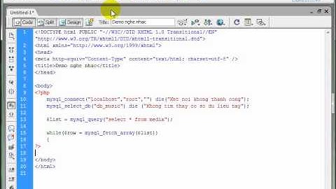 9 huong dan lam web nghe nhac don gian voi ngon ngu php mysql