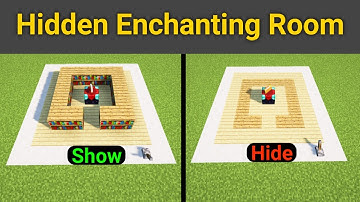 Minecraft: How To Make simple Hidden Enchanting Room | Enchanting Room Tutorial | HS Gamer Boy