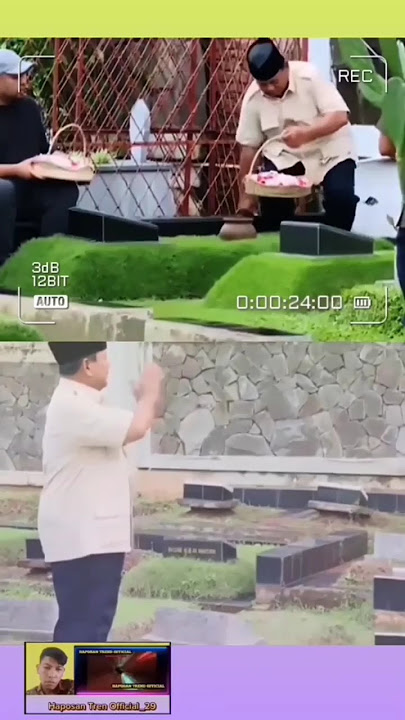 Nyekar ke Makam Orang Tua Prabowo Subianto Usai menang pilpres #prabowosubianto #nyekar