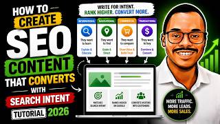 How to Create SEO Content That Converts With Search Intent Tutorial 2026