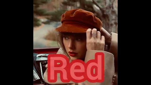 Taylor Swift Albums As Colors