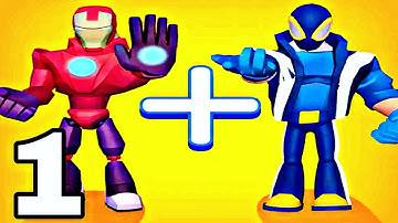 Merge Master : Superhero League - Walkthrough Part 1 Levels 1-11 - Android ios Gameplay