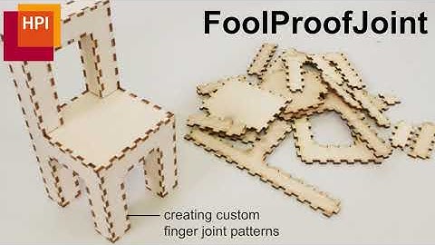FoolProofJoint: Reducing Assembly Errors of Laser Cut 3D Models by Means of Custom Joint Patterns