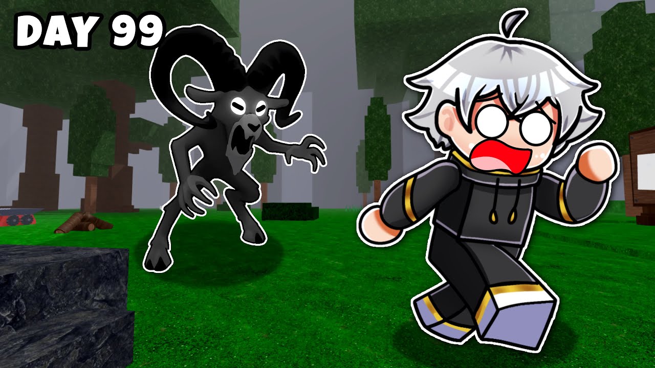 BOSS BARU! Bertahan Hidup 99 Hari Diteror GOAT HORROR di 99 Nights in the Forest!