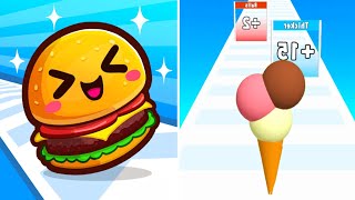 Ice Cream Rush vs Food Run | Epic Max Level Gameplay 2026 screenshot 4
