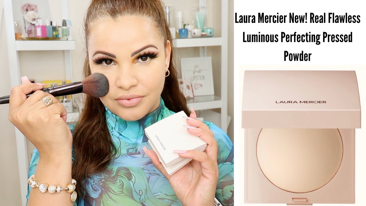 🤯😱 Laura Mercier New! Real Flawless Luminous Perfecting Pressed Powder
