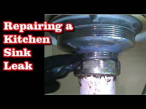 Fixing a Kitchen Sink That's Leaking Underneath - YouTube