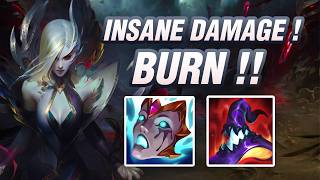 Insane Damage Burn Midlane Coven Morgana Gameplay Wild Rift Buildrunes